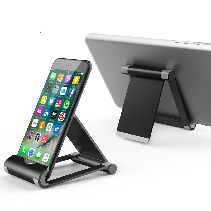 Aluminum Alloy Folding Mobile Phone Tablet Bracket Portable Chasing Drama Live Lazy Tablet Universal Ipad Shelf Adjustable