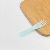 Disposable plastic fork waves, wavy three -toothed cake dessert fork fruit fork thickened bulk dessert snack fork