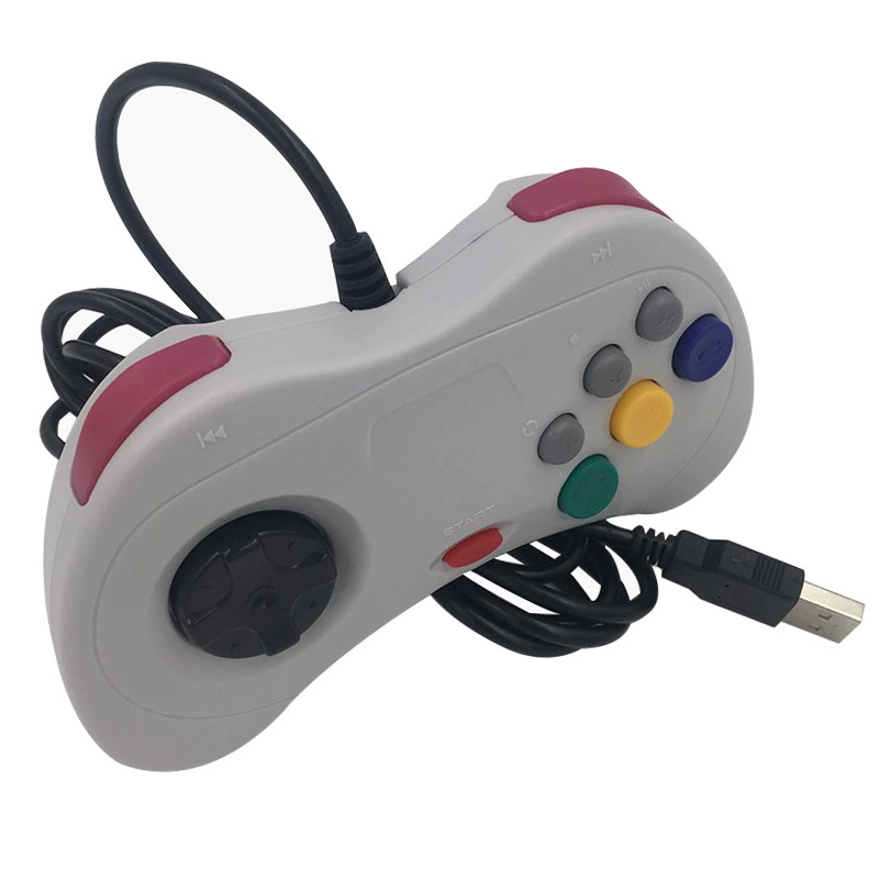 Фабричный прямой игровой контроллер Saturn, USB-геймпад для ПК, ретро-геймпад