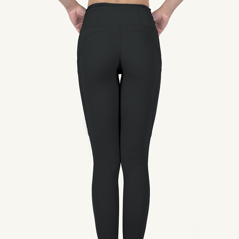 pantalones de yoga de fitness deportivos de doble cara de cintura alta NSLX30966