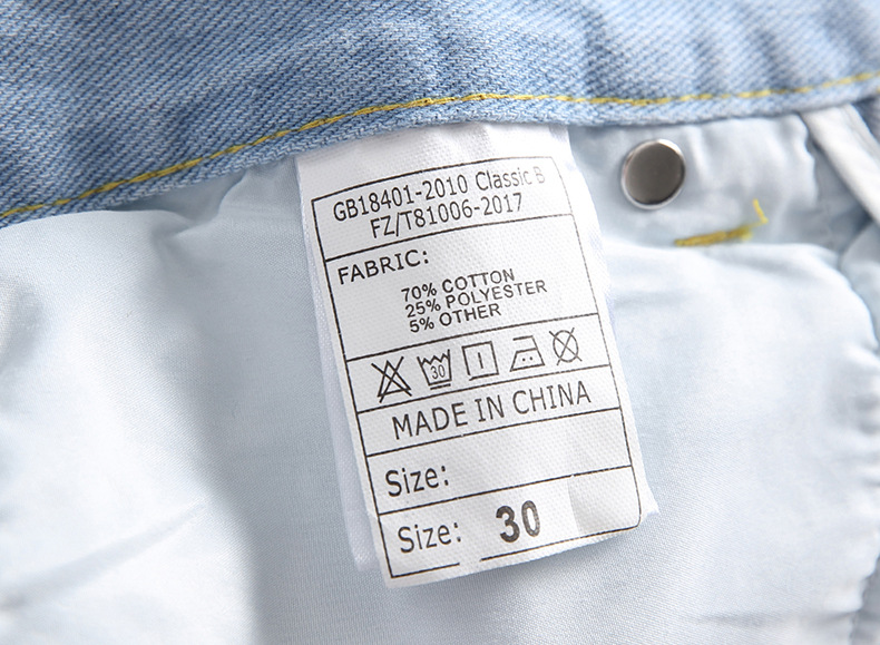 Nouveaux jeans usés pour hommes, jeans droits tendance et décontractés_voghion.com