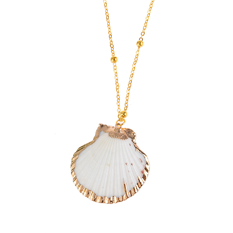 Daily Occasion Shell Material Shell Pattern 1 Piece Fashion Shell Shell Chain Women's Necklace