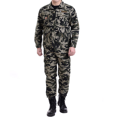 套装男四季款中老年宽松大码外套电焊服中年男工地工装工作服