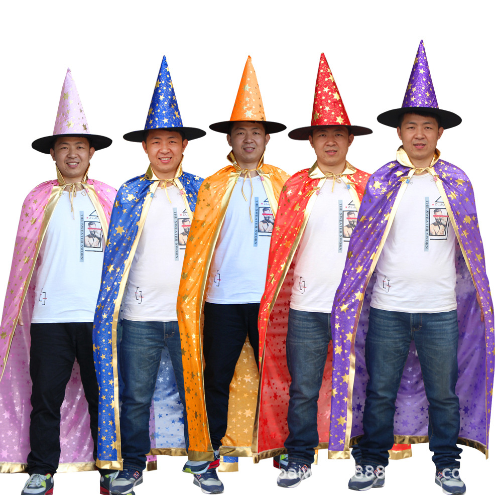 Костюм для детей и взрослых подходит для мужчин и женщин, плащ, xэллоуин, выпускной вечер