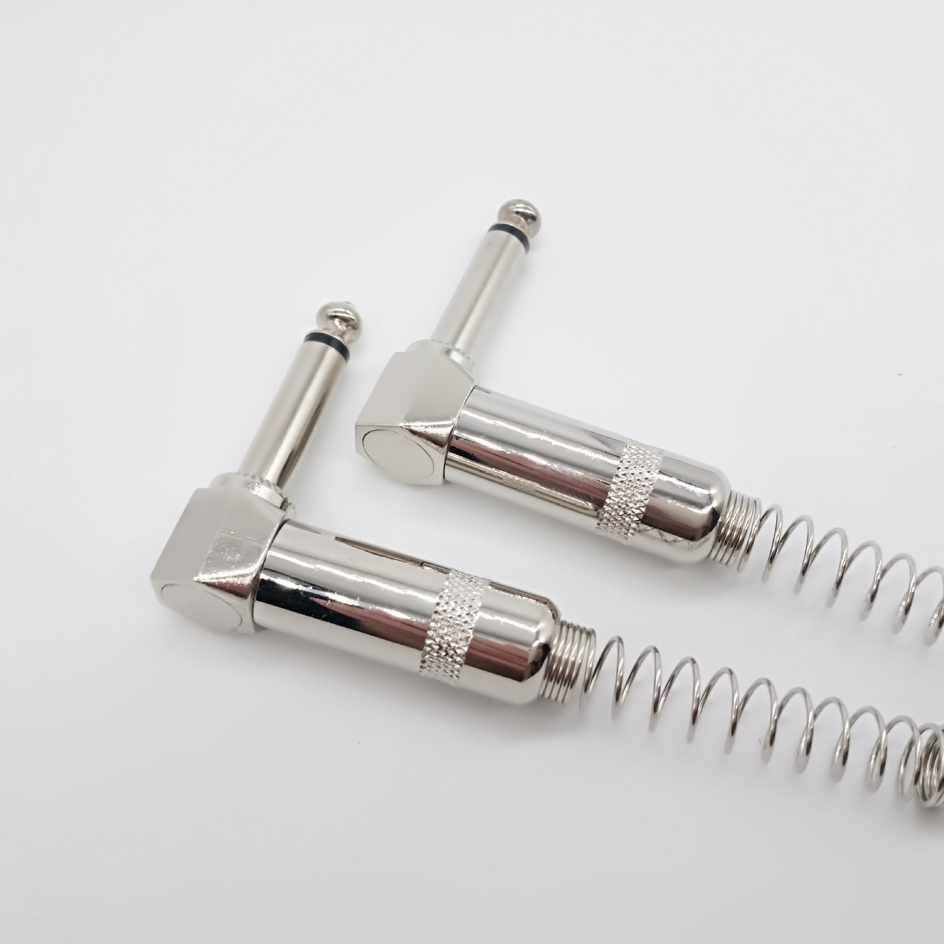 6.35 단일 음향 금속 곡선 플러그, 긴 꼬리 일체형