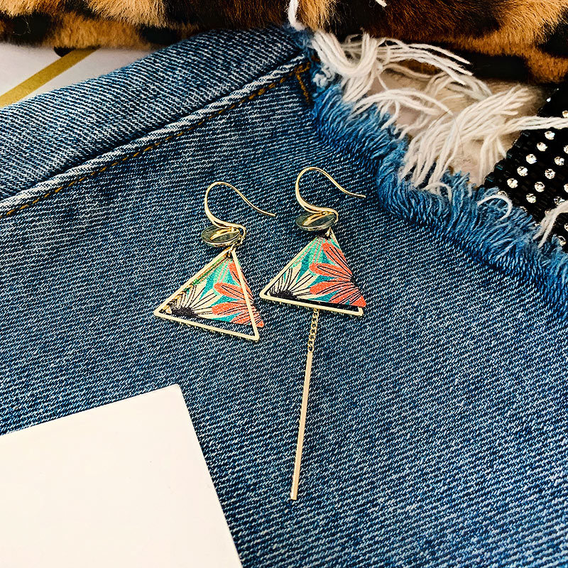 Women'S Gender Stoving Varnish Design Ethnic Style Geometric Stoving Varnish Alloy No Inlaid Earrings