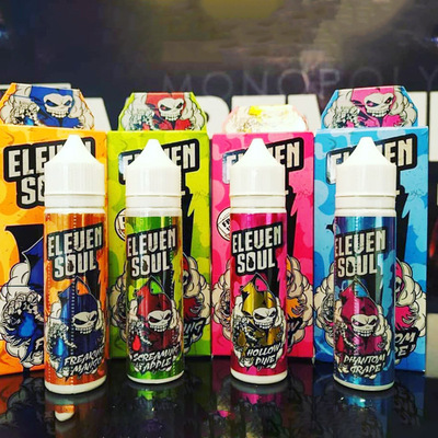 美国新款ELEVEN SOUL电子烟烟油 100毫升e-liquid大烟雾水果味