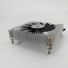 厂家薄款铝芯一体机CPU散热器1u  itx 小机箱cpu风扇适用于英特尔