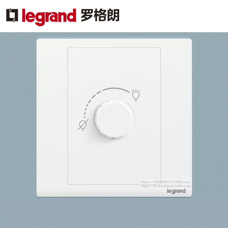 Legrand/罗格朗 朗淳系列 630W调光开关（玉兰白）EQM2