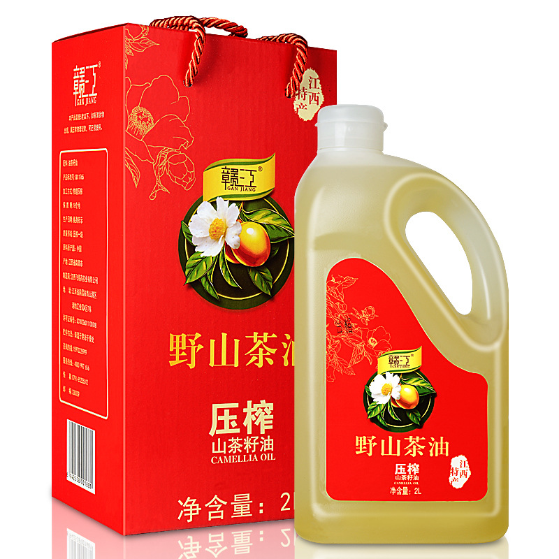 赣江茶油2L 礼盒装茶籽油野山茶油植物油食用油 纯茶油山茶油