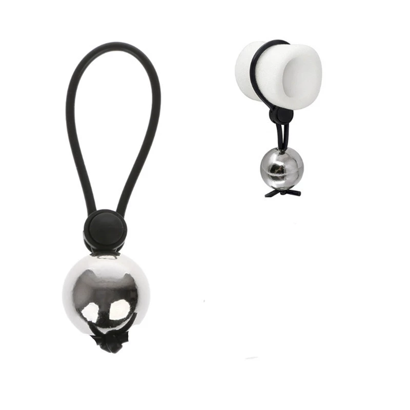  Male heavy ball stretcher gravity ball with sponge protective ring, 10×5×5 cm, 0.15 kg