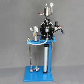 A-20自动升降搅拌隔膜泵 气动双隔膜泵涂料搅拌运输泵浦