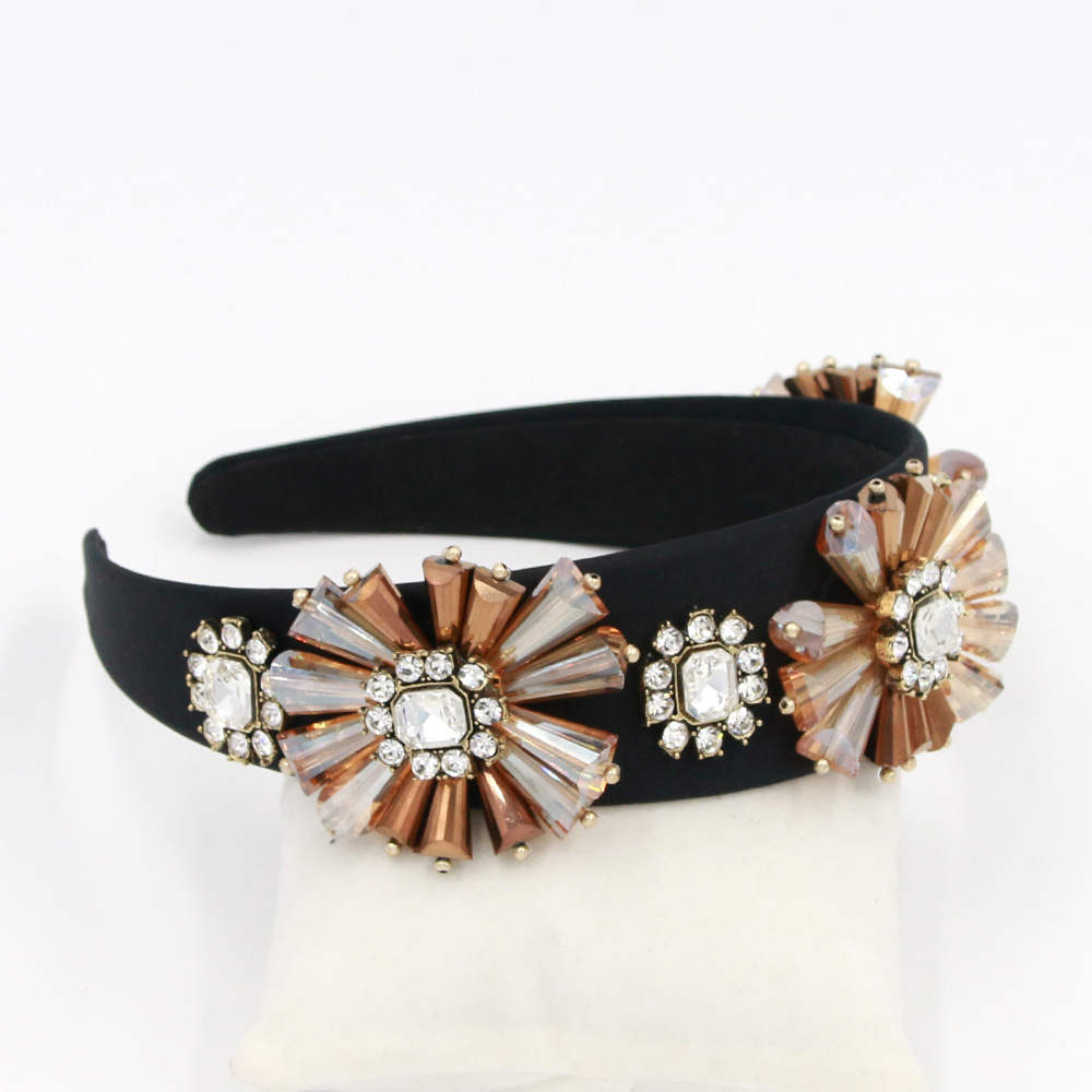 Fashion Headband Clear Crystal Headband display picture 9