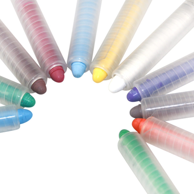 格瑞非吸塑装彩色绘画涂鸦固体粉笔 教学书写工具水溶性无尘粉笔|ms