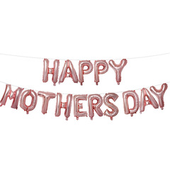 16-inch Happy Mother's Day Letter Aluminum Balloon Kit Mother's Day Decoration Balloon