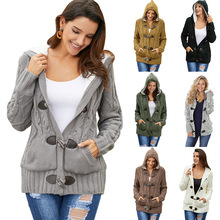 solid color knitted hooded long-sleeved jacket nihaostyles wholesale clothing NSQSY87268