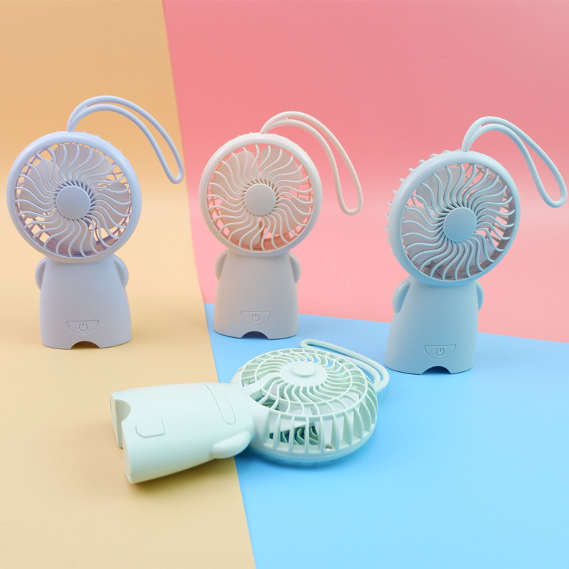 2019usb迷妳小風扇卡通黑小貓充電usb手持風扇家用小電器禮品可愛