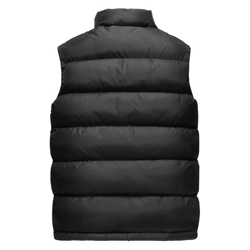 Aliexpress Amazon otoño y invierno para hombres nuevos bordados de cuello grueso chaleco de algodón transfronterizo chaleco de tamaño grande para hombres