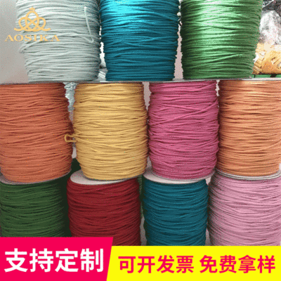 Shelf DIY Decorative flame retardant rope Multiple colour Refractory Escape Rope wholesale 3MM Cored flame-retardant rope