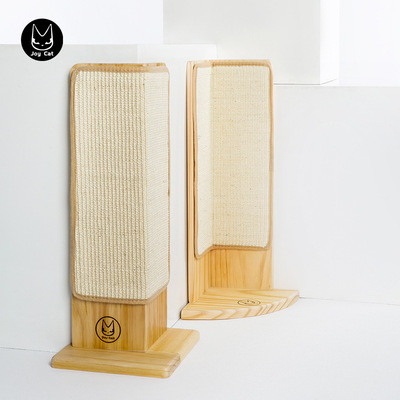 JoyCat墙角猫抓板 实木剑麻磨爪器沙发救星猫爬架墙角抓柱瓦|ru