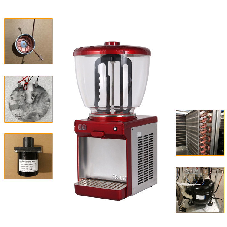 Factory direct single cylinder stirring type multifunctional commercial fresh juice machine cold drink machine summer Cola milk tea machine