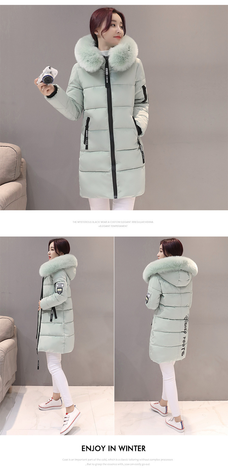 Women's Casual Solid Color Zipper Coat Cotton Clothes display picture 5