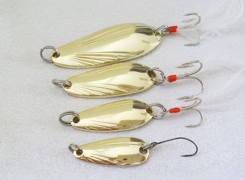 Metal Spoons Fishing Lures Leech Flutter Spoon Fresh Water Bass Swimbait Tackle Gear