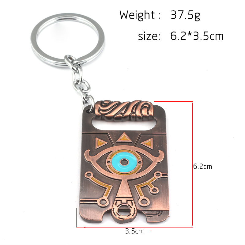 Keychain, Necklace Classification 1 Piece Cartoon Style Triangle Devil's Eye Owl Alloy Unisex Keychain Necklace