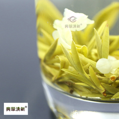 茉莉毛峰九窨茉莉花茶头采明前春茶朵状嫩芽茉莉绿茶瑞雪玉爪