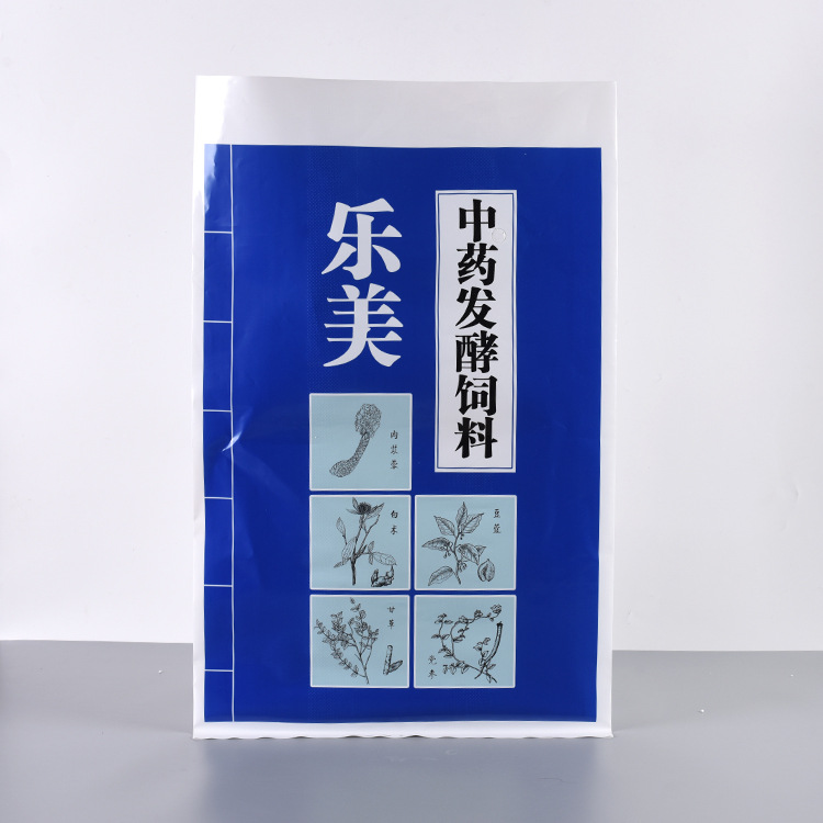 批发生物饲料袋 防潮带单向排气阀重膜包装袋 中医发酵饲料袋