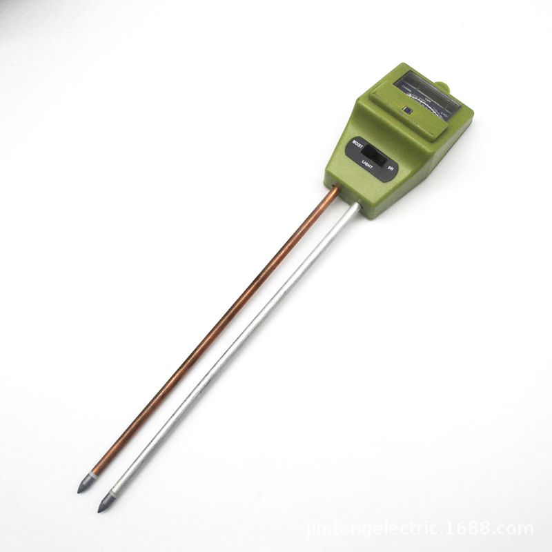 三合一园艺植物花盆检测仪土壤湿度计 测酸碱度ph值 光照度测试笔