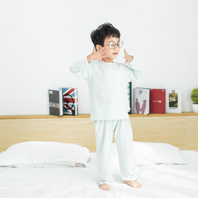 Sugar coated qiaoke 19 Autumn new pattern Korean Edition Simplicity children Home Furnishings ordinary Thin section Simplicity men and women suit