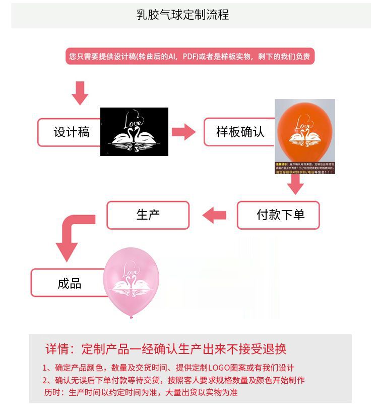 广告活动气球批发 12寸2.8克乳胶气球 girl or boy性别揭示气球详情28