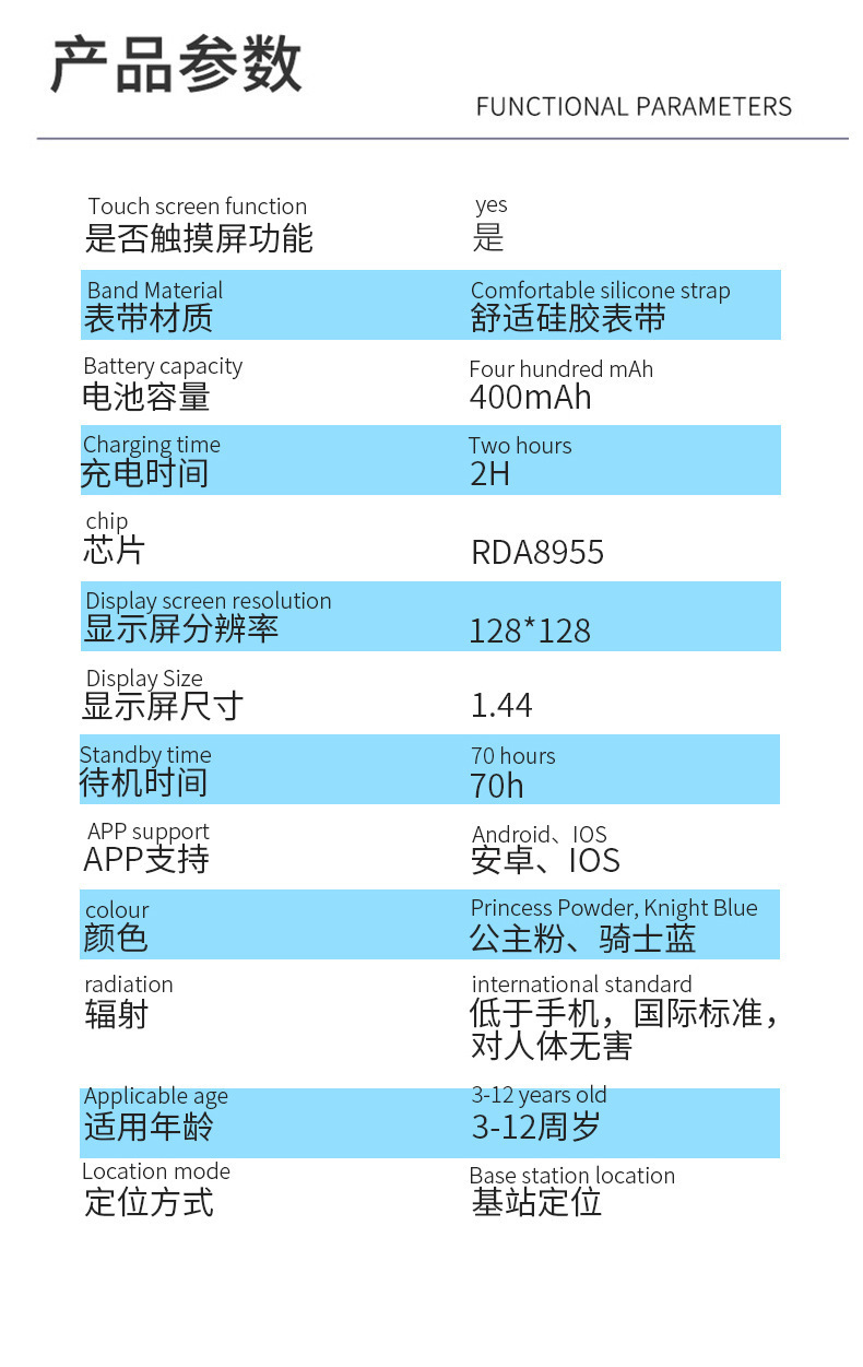 现货供应Q12B触摸屏拍照相防水五代六代礼品儿童智能定位电话手表详情24