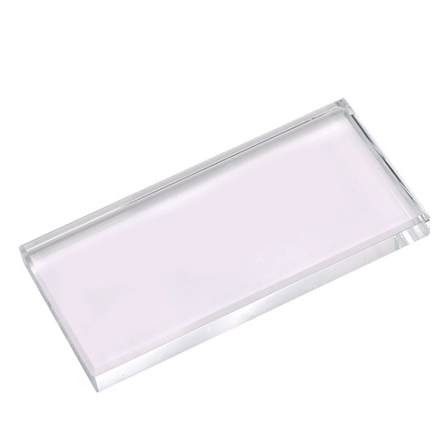 Beauty eyelash grafting tool Rectangular crystal glass piece Special gasket crystal table for eyelash grafting glue