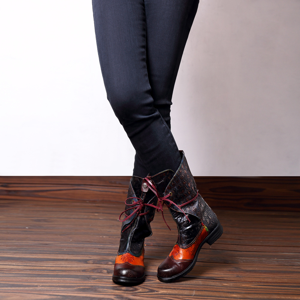 Bottes femme en En cuir - Ref 3354861 Image 7