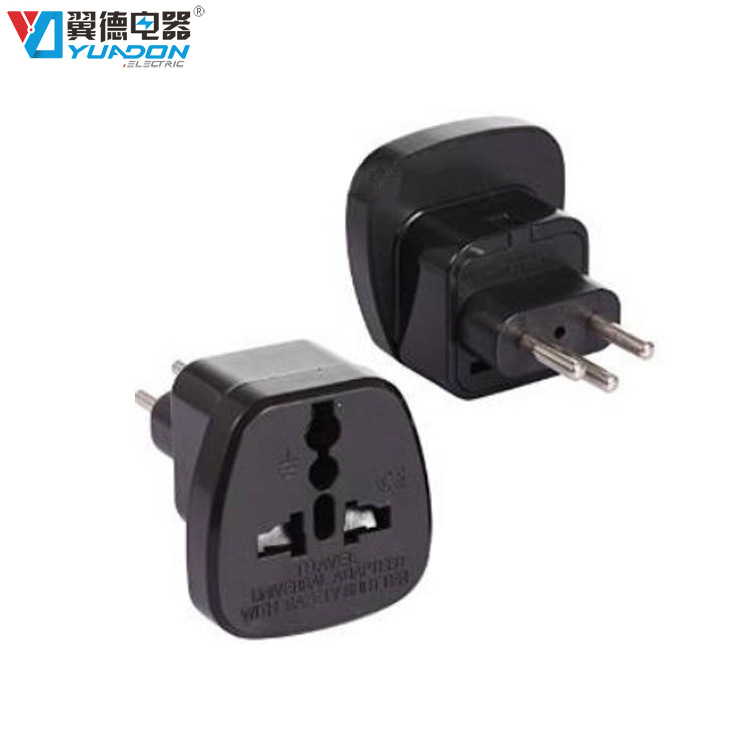 yuadon翼德电器带保护门安全门瑞士转换插头 瑞典转接头YDS-11A
