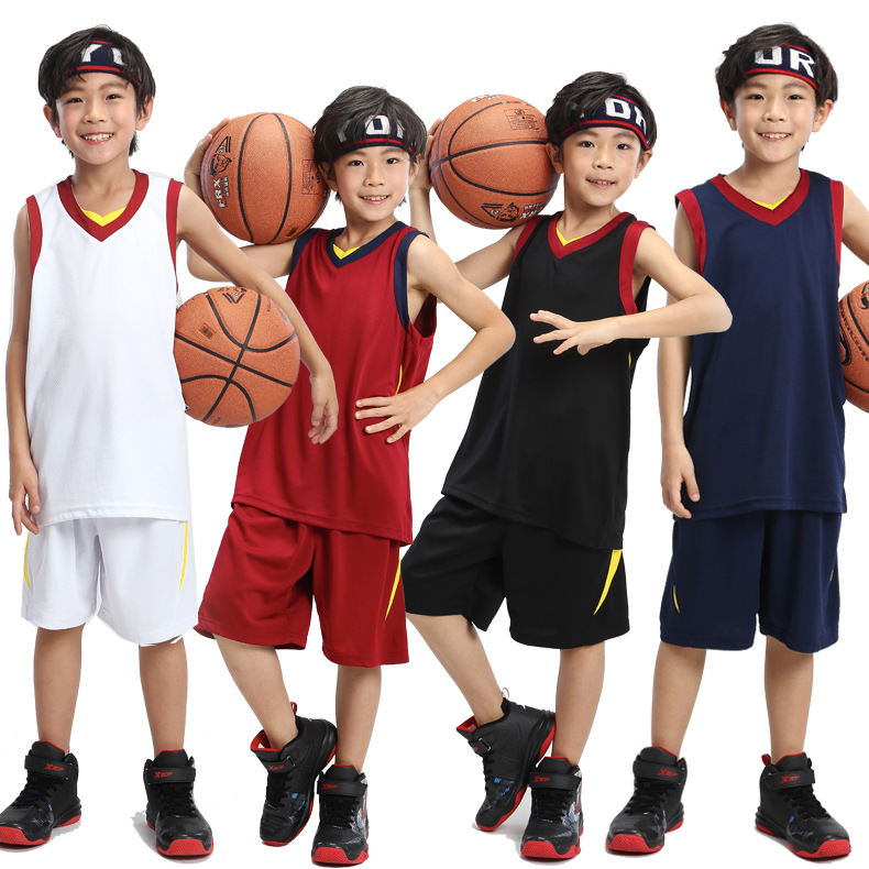 2019 new pattern QS Light board motion Jersey customized Men's Children's clothing Basketball clothes suit children Bodybuilding train clothing