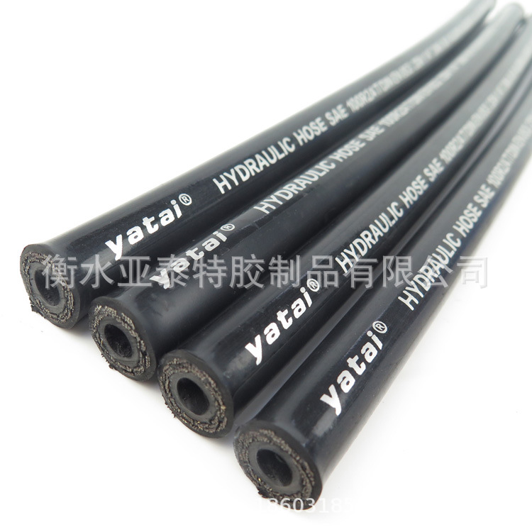 衡水亚泰供应布面光面 SAE 100 R1 R2 DIN 1SN 2SN液压油管