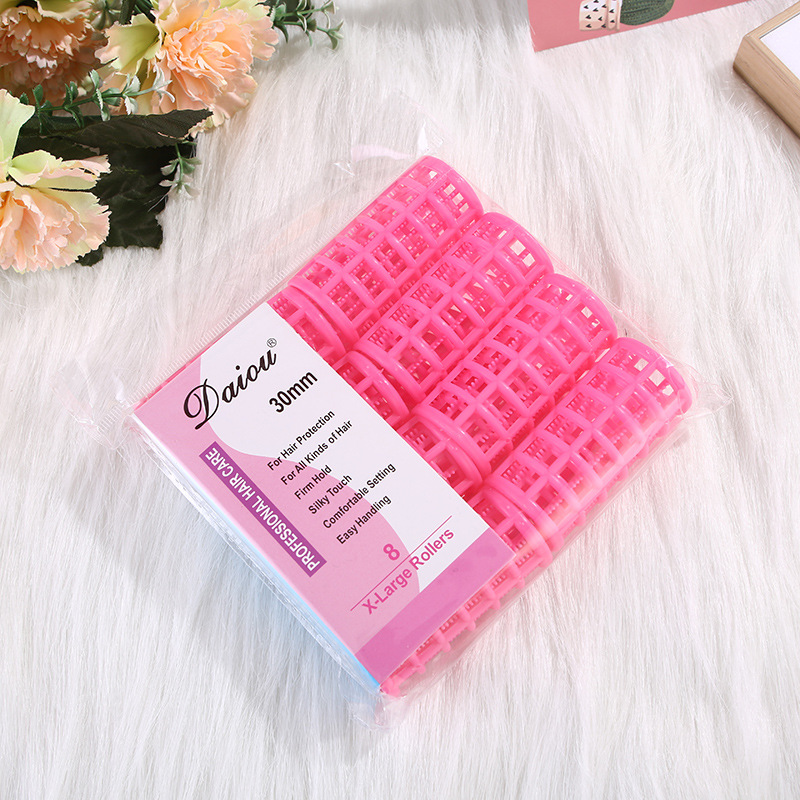 廠家直銷黛歐網紅不傷發卷發筒盤發神器梨花內扣塑料空心子母卷