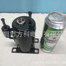 直流制冷压缩机冷量可达1200W，R134a制冷剂排量6.5CC。DC24V供电