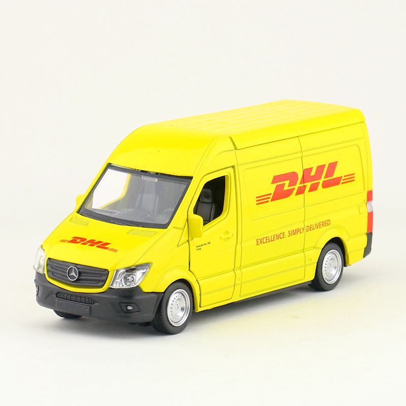 裕丰马珂垯5寸合金汽车奔驰斯宾特DHL面包车金属玩具模型散装
