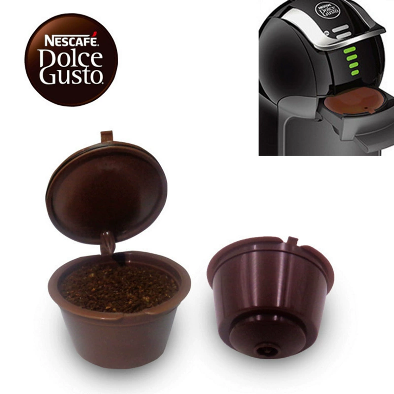 Фильтр кофе капсулы Нестле заполняя повторно используя стрейнер раковины капсулы Густо Дольче