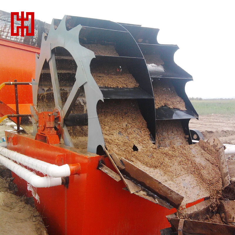 2600双轮式洗砂机 斗式洗沙机 河沙清洗矿机 水轮洗砂机