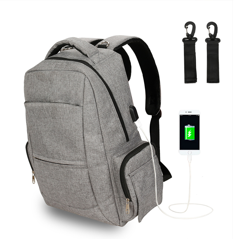 新款商务母婴出行妈咪包带usb接口充电大容量实用母婴出行妈妈包