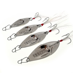 蝮蛇路亞亮片淡水遠投翹嘴專殺金屬假餌配血槽三本鈎路亞餌魚餌