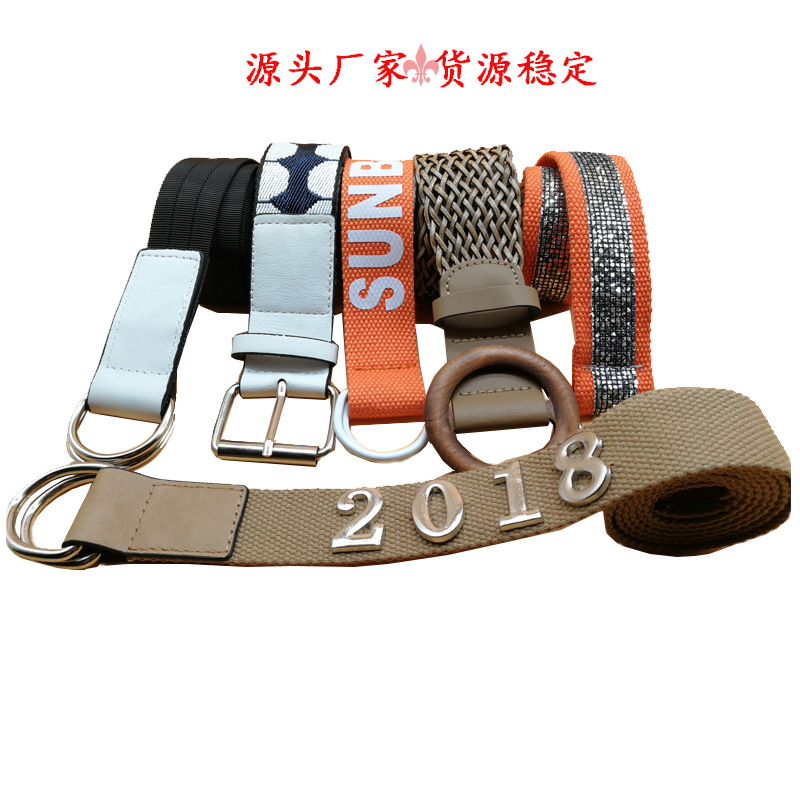 Manufactor Direct selling Belt Versatile Alloy buckle Round buckle belt Ladies Pin buckle leisure time decorate Korean Edition student Waist belt