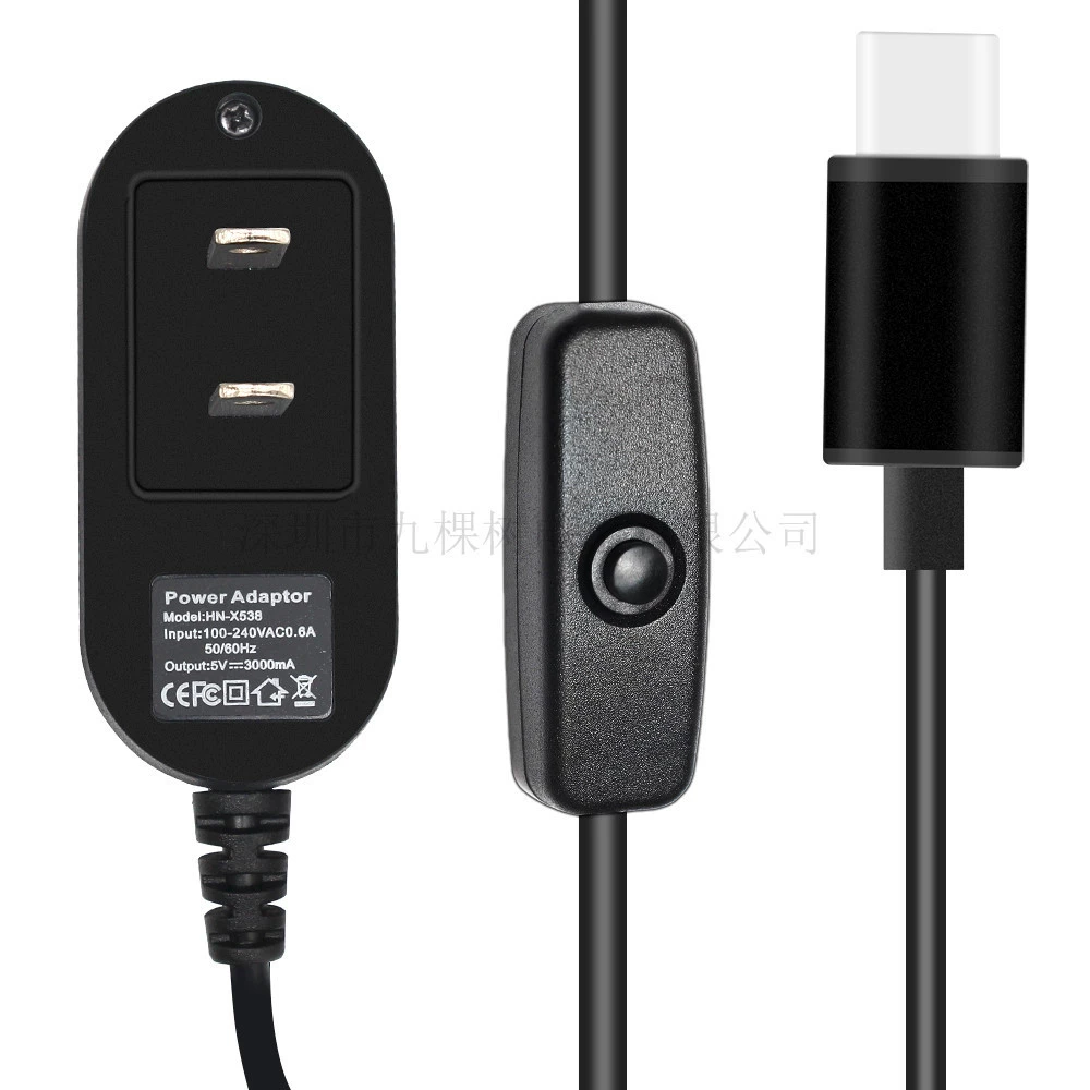 Raspberry Pi 4 Power Supply 5V3A Raspberry Pi 4 Type-C USB Power Adapter