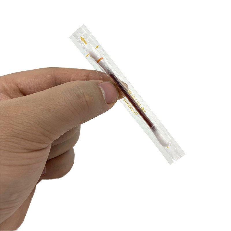 家用户外碘伏碘酒棉签 伤口脐带消毒碘伏棉棒急救箱包|ms