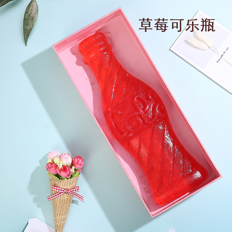 可乐软糖950g网红零食qq糖可乐瓶橡皮糖儿童节礼物厂家